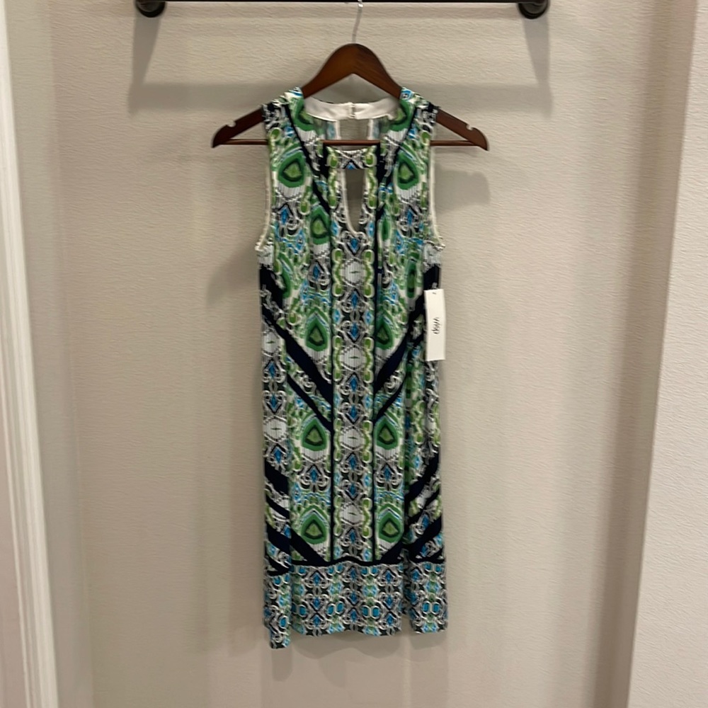 London times brand dress from stitch fix. Size 8  Green, black and blue.